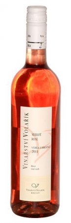 Fľaša vína Merlot rosé 2011, výber z hrozna (polosladké)