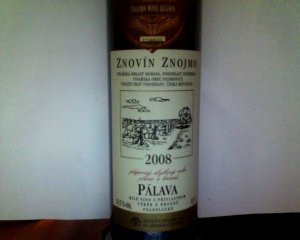 Fľaša vína Pálava 2008, výber z hrozna (polosladké)