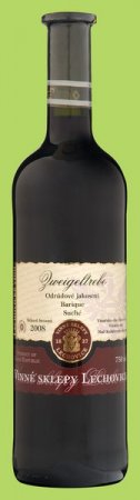 Fľaša vína Zweigeltrebe (barrique) 2008, akostné víno (suché)