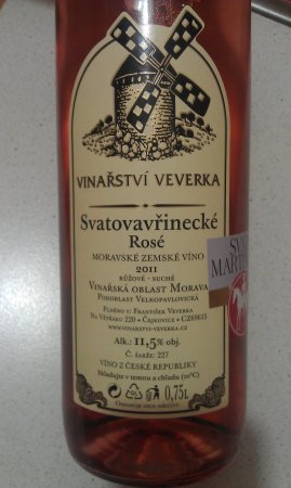 Fľaša vína Svatovavřinecké rosé (Svatomartinské) 2011, zemské víno (suché)