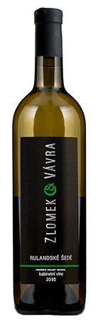 Fľaša vína Rulandské šedé 2010, kabinetné víno (suché)