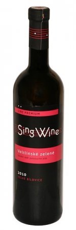 Fľaša vína Veltlínské zelené 2010, pozdný sber (polosuché)