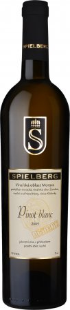 Fľaša vína Pinot Blanc Austerlitz 2009, pozdný sber (suché)
