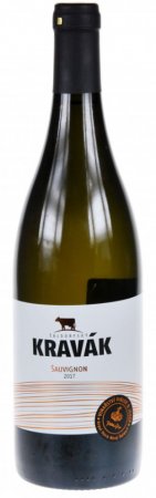 Fľaša vína Sauvignon (Kravák) 2017, pozdný sber (suché)