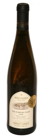 Fľaša vína Rulandské šedé (Kolonáda) 2008, výber z hrozna (polosladké)