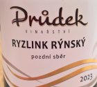 Ryzlink rýnský 2023, pozdný sber Ryzlink rýnský 2023, pozdný sber