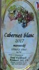 Cabernet Blanc 2017, zemské víno Cabernet Blanc 2017, zemské víno