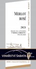 Merlot rosé 2021, výber z hrozna Merlot rosé 2021, výber z hrozna