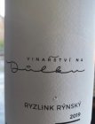 Ryzlink rýnský 2019, zemské víno Ryzlink rýnský 2019, zemské víno