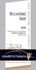 Rulandské šedé 2018, výber z hrozna Rulandské šedé 2018, výber z hrozna