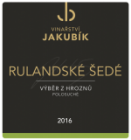 Rulandské šedé 2016, výber z hrozna Rulandské šedé 2016, výber z hrozna