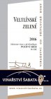 Veltlínské zelené 2016, pozdný sber Veltlínské zelené 2016, pozdný sber