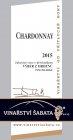 Chardonnay 2015, výber z hrozna Chardonnay 2015, výber z hrozna