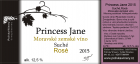 Princess Jane 2015, zemské víno Princess Jane 2015, zemské víno