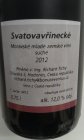 Svatovavřinecké (mladé) 2012, zemské víno Svatovavřinecké (mladé) 2012, zemské víno