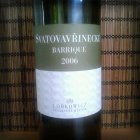 Svatovavřinecké Barrique 2006, akostné víno